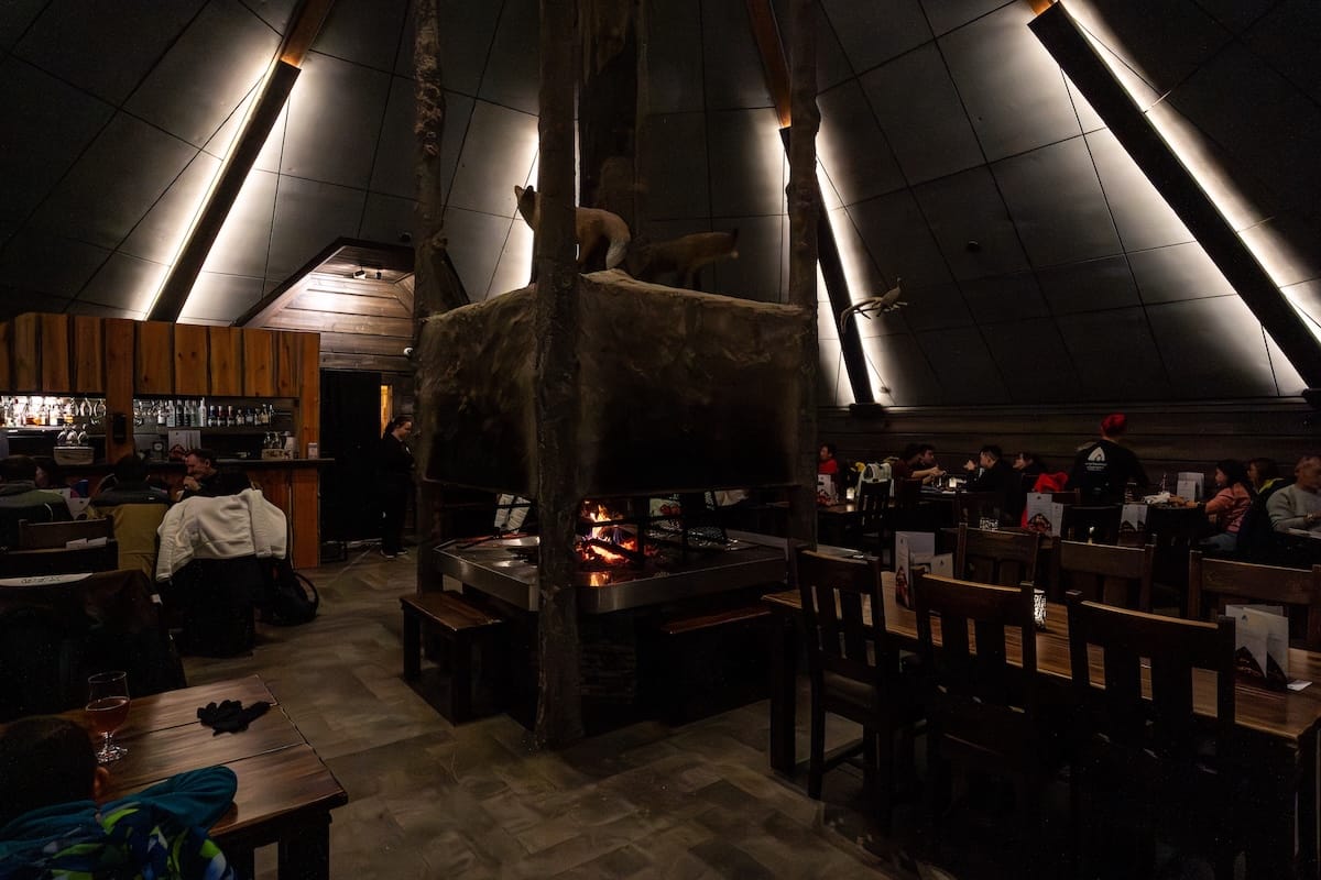 Inside the Kota Restaurant at the Arctic SnowHotel