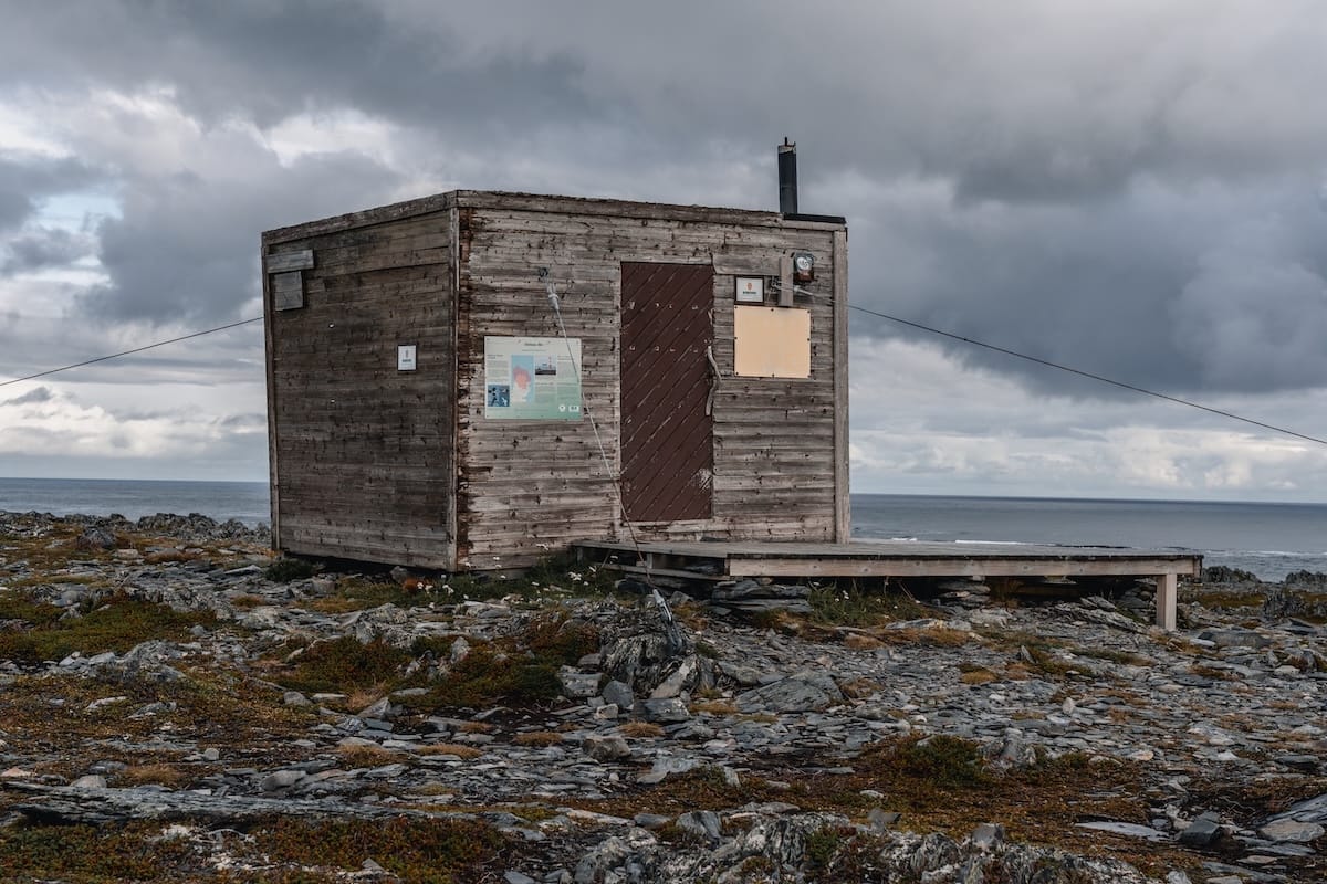 Birdwatching hut at the Slettnes Nature Reserve