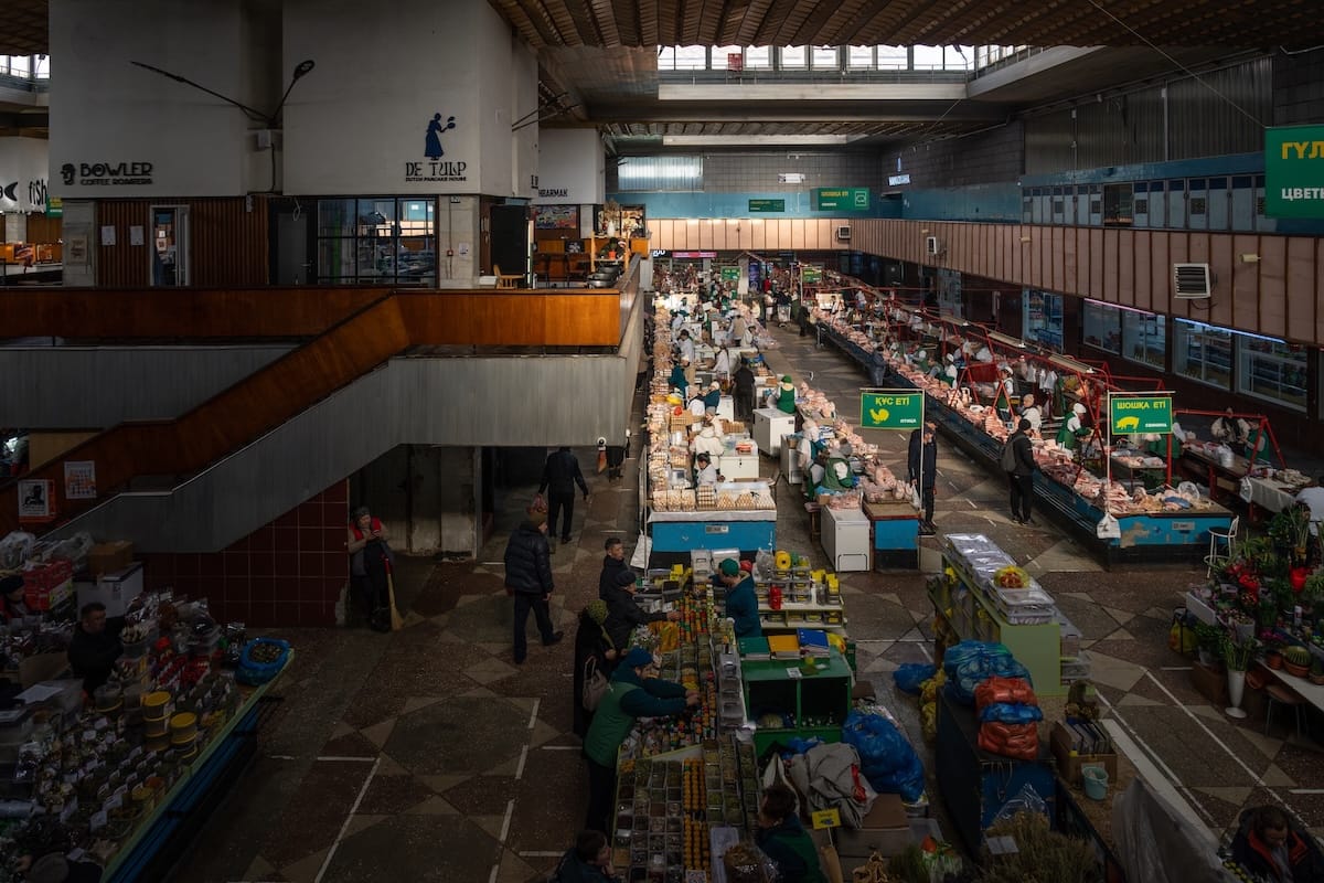 Inside a Central Asian bazaar in Almaty, Kazakhstan