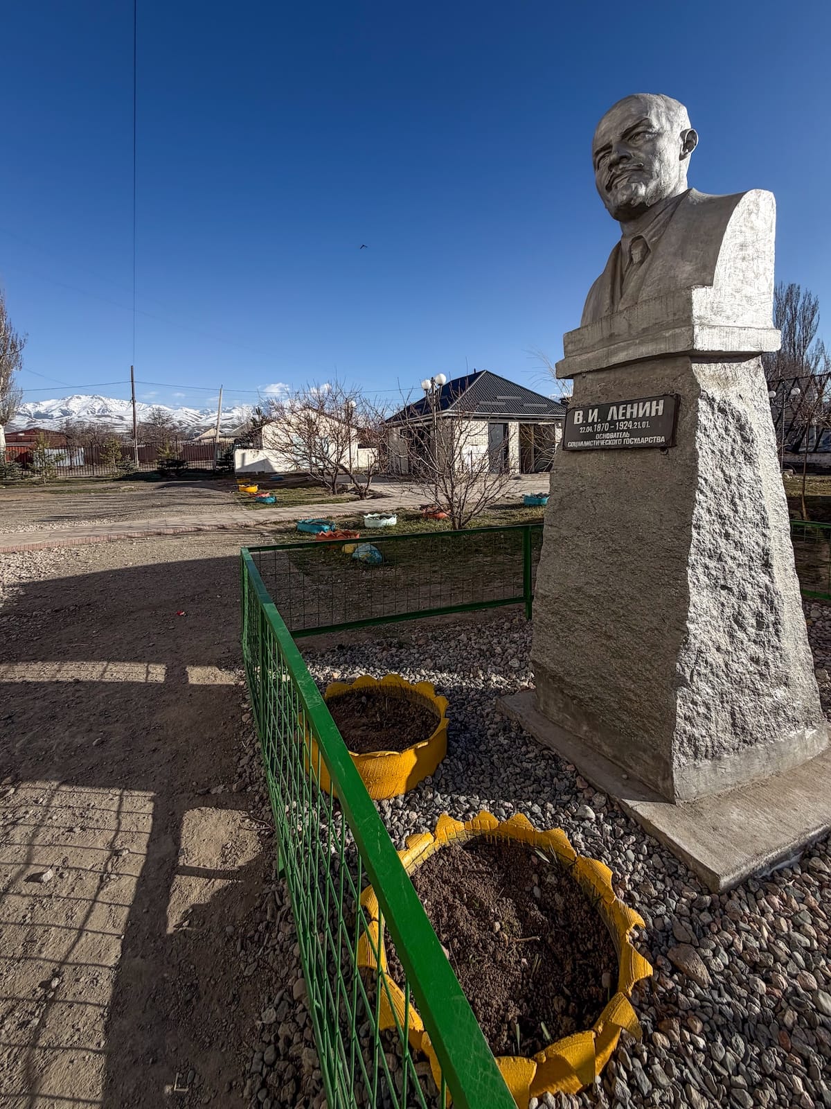 a bust of Lenin in kyrgyzstan