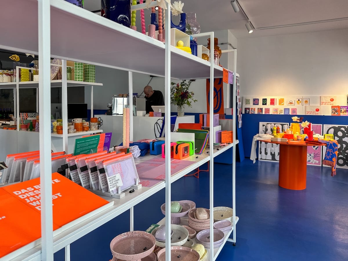 a colorful shop in frankfurt