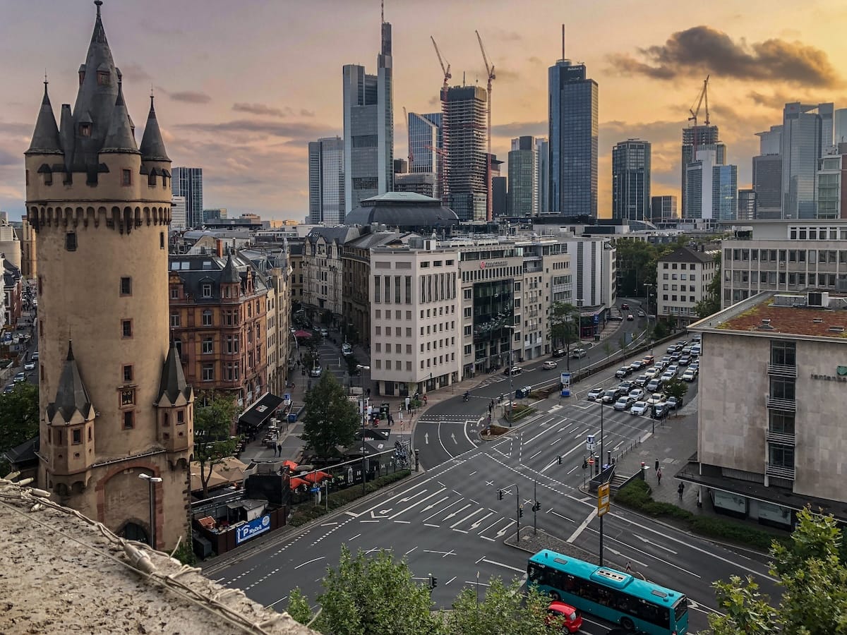a view over a city from a hotel