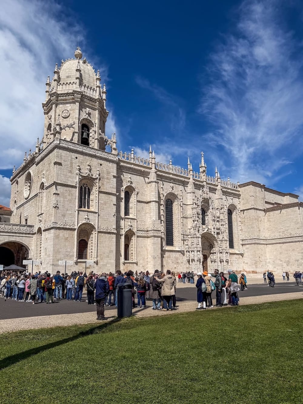 a church with crowds of people outside