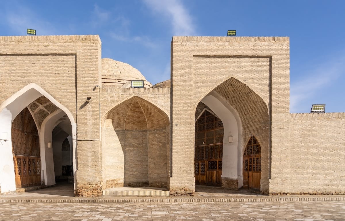 a domed area in an old building in uzbekistan's bukhara city